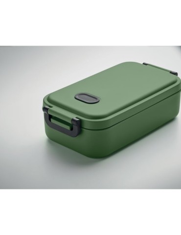 Boîte à lunch  en PP personnalisée - INDUS Matières : polypropylène (PP) Couleurs : vert foncé goodies publicitaire durable