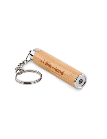Mini Torche Éco-responsable en Bambou Personnalisée PIANTI - Éclairage Pratique Économique Matières : ABS Couleurs : bois cadeau