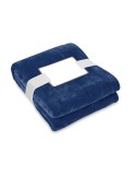 Couverture polaire  personnalisée 280gr RPET LOGAN Matières : PET recyclé Couleurs : bleu