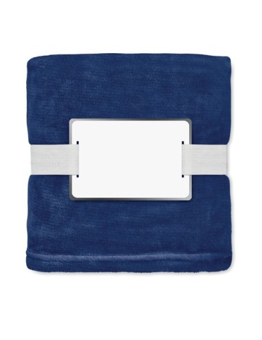 Couverture polaire  personnalisée 280gr RPET LOGAN Matières : PET recyclé Couleurs : bleu 2
