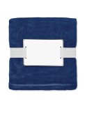 Couverture polaire  personnalisée 280gr RPET LOGAN Matières : PET recyclé Couleurs : bleu accessoire événementiel unique