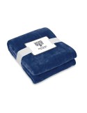 Couverture polaire  personnalisée 280gr RPET LOGAN Matières : PET recyclé Couleurs : bleu impression logo haute qualité