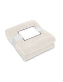 Couverture polaire  personnalisée 280gr RPET LOGAN Matières : PET recyclé Couleurs : beige marquage laser ultra précis