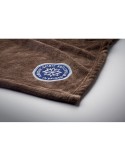 Couverture polaire  personnalisée 280gr RPET LOGAN Matières : PET recyclé Couleurs : chocolat personnalisable avec votre logo