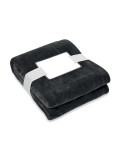 Couverture polaire  personnalisée 280gr RPET LOGAN Matières : PET recyclé Couleurs : noir cadeau entreprise pas cher