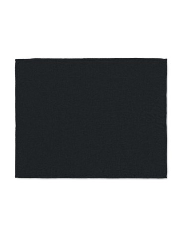 Couverture polaire  personnalisée 280gr RPET LOGAN Matières : PET recyclé Couleurs : noir goodies entreprise design