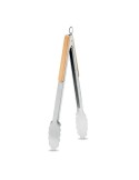 Pince BBQ Économique Personnalisée en Acier Inoxydable - INIQ Matières : acier inoxydable Couleurs : bois