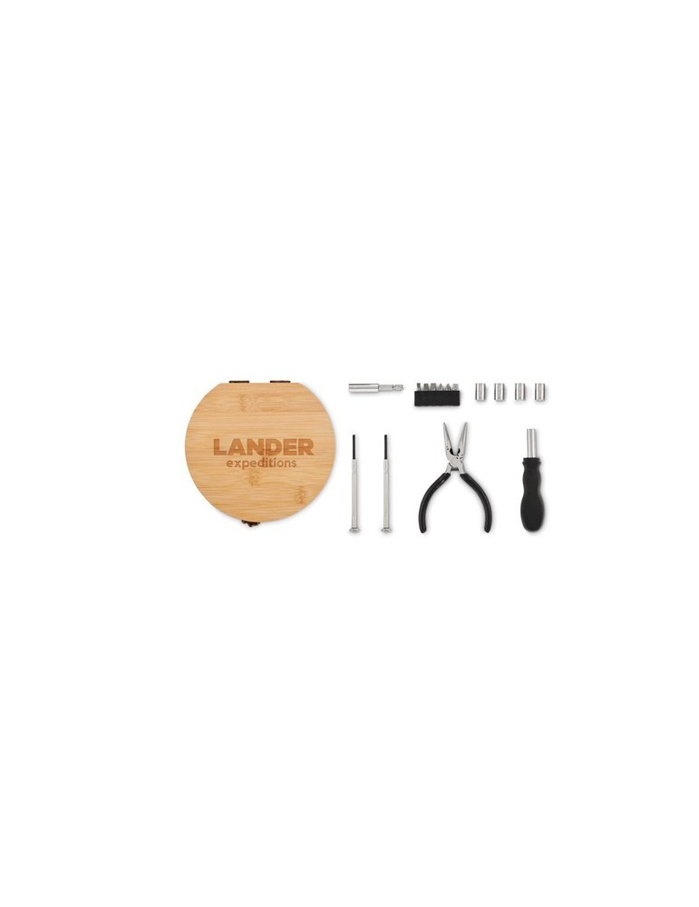 Set d'outils 15 pièces BARTLETT en bambou Personnalisé