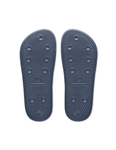 Claquettes antidérapantes personnalisées 40/41 KOLAM - Confort et style économique Matières : EVA Couleurs : bleu marine impress
