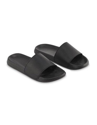 Claquettes antidérapantes personnalisées 40/41 KOLAM - Confort et style économique Matières : EVA Couleurs : noir personnalisabl