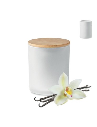 Bougie Végétale Éco-responsable 120g Personnalisée KEOPS SMALL Matières : verre Couleurs : blanc