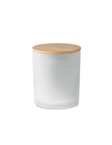 Bougie Végétale Éco-responsable 120g Personnalisée KEOPS SMALL Matières : verre Couleurs : blanc goodies entreprise design