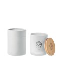 Bougie Végétale Éco-responsable 120g Personnalisée KEOPS SMALL Matières : verre Couleurs : blanc personnalisation sur mesure