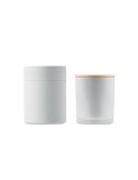 Bougie Végétale Éco-responsable 120g Personnalisée KEOPS SMALL Matières : verre Couleurs : blanc cadeau entreprise pas cher