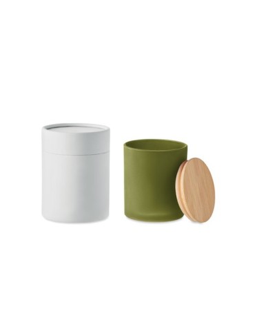Bougie Végétale Éco-responsable 120g Personnalisée KEOPS SMALL Matières : verre Couleurs : vert livraison express 24h 48h