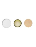 Bougie Végétale Éco-responsable 120g Personnalisée KEOPS SMALL Matières : verre Couleurs : vert impression logo haute qualité