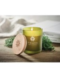 Bougie Végétale Éco-responsable 120g Personnalisée KEOPS SMALL Matières : verre Couleurs : vert personnalisable avec votre logo