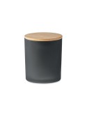 Bougie Végétale Éco-responsable 120g Personnalisée KEOPS SMALL Matières : verre Couleurs : noir cadeau collaborateur premium