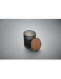 Bougie Végétale Éco-responsable 120g Personnalisée KEOPS SMALL Matières : verre Couleurs : noir goodies personnalisé en stock