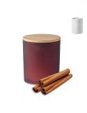 Bougie Végétale Éco-responsable 120g Personnalisée KEOPS SMALL Matières : verre Couleurs : bordeaux cadeau entreprise pas cher