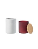 Bougie Végétale Éco-responsable 120g Personnalisée KEOPS SMALL Matières : verre Couleurs : bordeaux objet promotionnel éco-respo