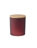 Bougie Végétale Éco-responsable 120g Personnalisée KEOPS SMALL Matières : verre Couleurs : bordeaux accessoire événementiel uniq