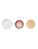 Bougie Végétale Éco-responsable 120g Personnalisée KEOPS SMALL Matières : verre Couleurs : bordeaux cadeau client original