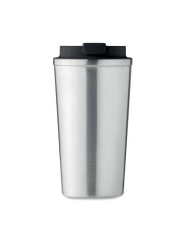 Gobelet Isotherme Double Paroi 510 ml Personnalisé BRACE + Matières : acier inoxydable Couleurs : argenté mat impression logo ha