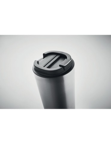 Gobelet Isotherme Double Paroi 510 ml Personnalisé BRACE + Matières : acier inoxydable Couleurs : argenté mat cadeau entreprise 