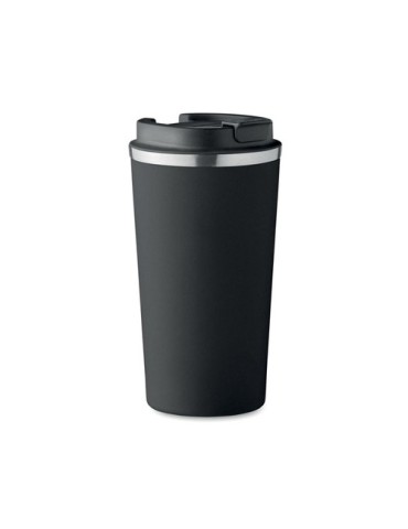 Gobelet Isotherme Double Paroi 510 ml Personnalisé BRACE + Matières : acier inoxydable Couleurs : noir impression haute définiti