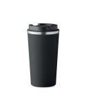 Gobelet Isotherme Double Paroi 510 ml Personnalisé BRACE + Matières : acier inoxydable Couleurs : noir impression haute définiti