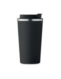 Gobelet Isotherme Double Paroi 510 ml Personnalisé BRACE + Matières : acier inoxydable Couleurs : noir cadeau collaborateur prem