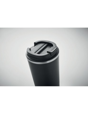Gobelet Isotherme Double Paroi 510 ml Personnalisé BRACE + Matières : acier inoxydable Couleurs : noir goodies personnalisé en s