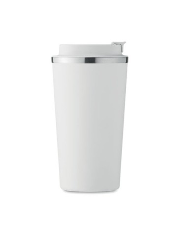 Gobelet Isotherme Double Paroi 510 ml Personnalisé BRACE + Matières : acier inoxydable Couleurs : blanc objet promotionnel éco-r
