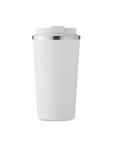 Gobelet Isotherme Double Paroi 510 ml Personnalisé BRACE + Matières : acier inoxydable Couleurs : blanc cadeau client original