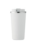 Gobelet Isotherme Double Paroi 510 ml Personnalisé BRACE + Matières : acier inoxydable Couleurs : blanc marquage couleur éclatan
