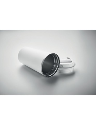 Gobelet Isotherme Double Paroi 510 ml Personnalisé BRACE + Matières : acier inoxydable Couleurs : blanc goodies publicitaire dur