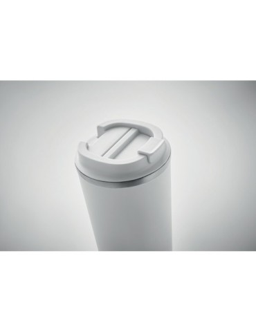 Gobelet Isotherme Double Paroi 510 ml Personnalisé BRACE + Matières : acier inoxydable Couleurs : blanc goodies publicitaire évé
