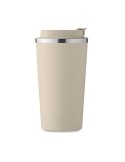 Gobelet Isotherme Double Paroi 510 ml Personnalisé BRACE + Matières : acier inoxydable Couleurs : beige marquage laser ultra pré