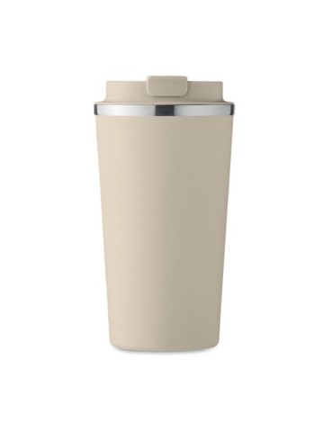 Gobelet Isotherme Double Paroi 510 ml Personnalisé BRACE + Matières : acier inoxydable Couleurs : beige goodies entreprise desig