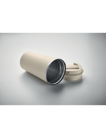 Gobelet Isotherme Double Paroi 510 ml Personnalisé BRACE + Matières : acier inoxydable Couleurs : beige objet promo petit budget