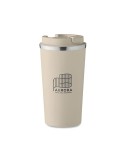 Gobelet Isotherme Double Paroi 510 ml Personnalisé BRACE + Matières : acier inoxydable Couleurs : beige impression haute définit