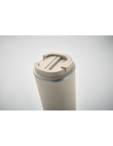 Gobelet Isotherme Double Paroi 510 ml Personnalisé BRACE + Matières : acier inoxydable Couleurs : beige objet promotionnel éco-r