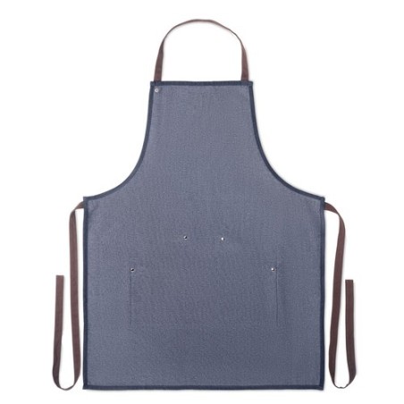Tablier en denim  240 gr/m² - DENIPUR Matières : coton Couleurs : bleu impression haute définition