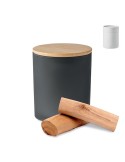 Bougie Végétale Parfumée 200 gr Personnalisée KEOPS MEDIUM Matières : verre Couleurs : noir personnalisable avec votre logo