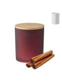 Bougie Végétale Parfumée 200 gr Personnalisée KEOPS MEDIUM Matières : verre Couleurs : bordeaux cadeau entreprise pas cher
