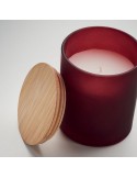 Bougie Végétale Parfumée 200 gr Personnalisée KEOPS MEDIUM Matières : verre Couleurs : bordeaux personnalisation sur mesure