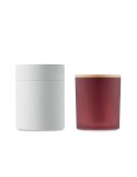 Bougie Végétale Parfumée 200 gr Personnalisée KEOPS MEDIUM Matières : verre Couleurs : bordeaux cadeau entreprise pas cher