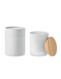 Bougie Végétale Parfumée 200 gr Personnalisée KEOPS MEDIUM Matières : verre Couleurs : blanc impression haute définition