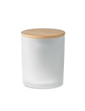 Bougie Végétale Parfumée 200 gr Personnalisée KEOPS MEDIUM Matières : verre Couleurs : blanc cadeau collaborateur premium